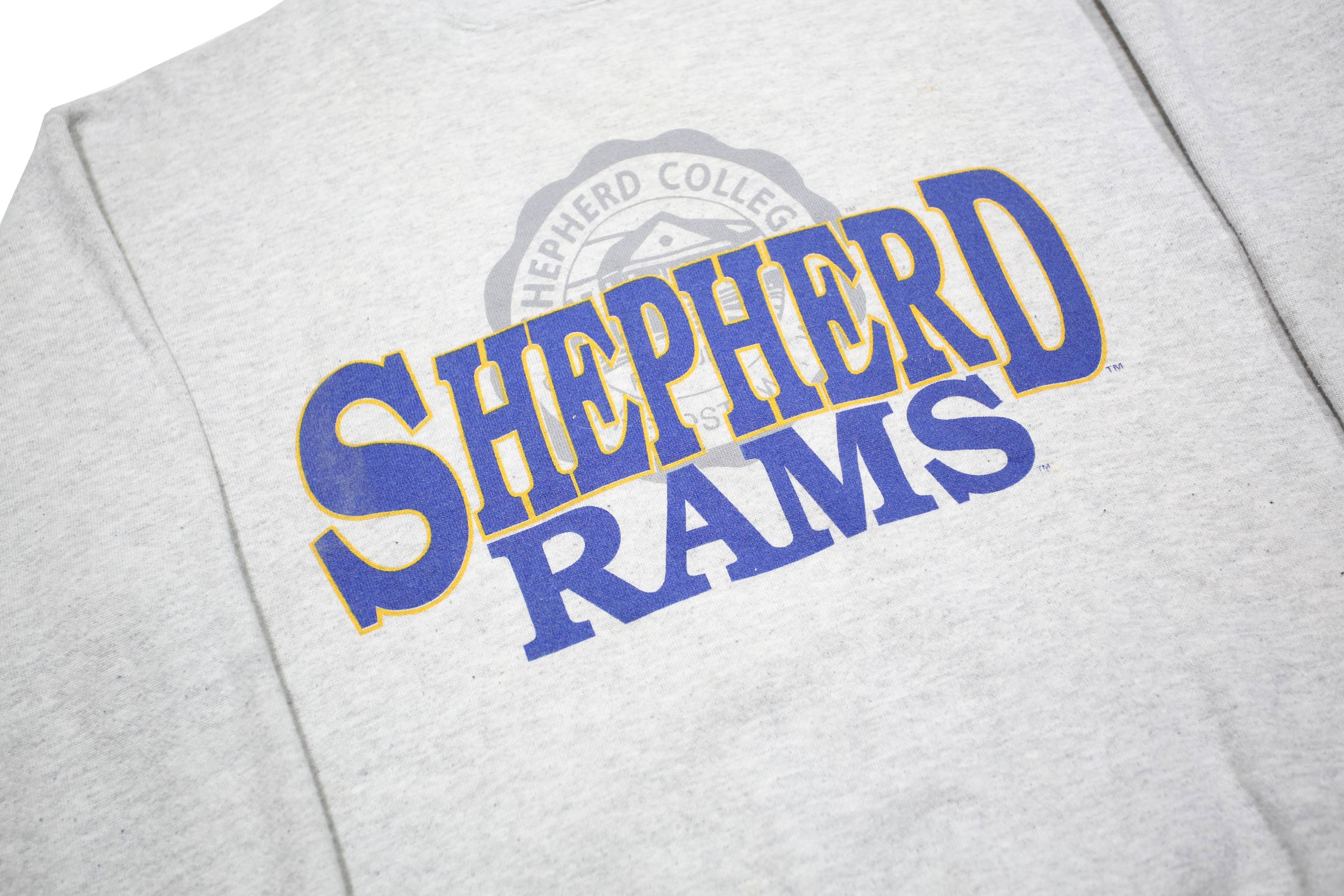 TULTEX Mens Grey Shepherd Rams Crew Neck M College Logo Sweatshirt Pullover