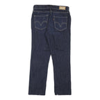 LEVI'S Womens Regular Fit Jeans Blue Denim W26 L24 Classic Cotton Blend Zip