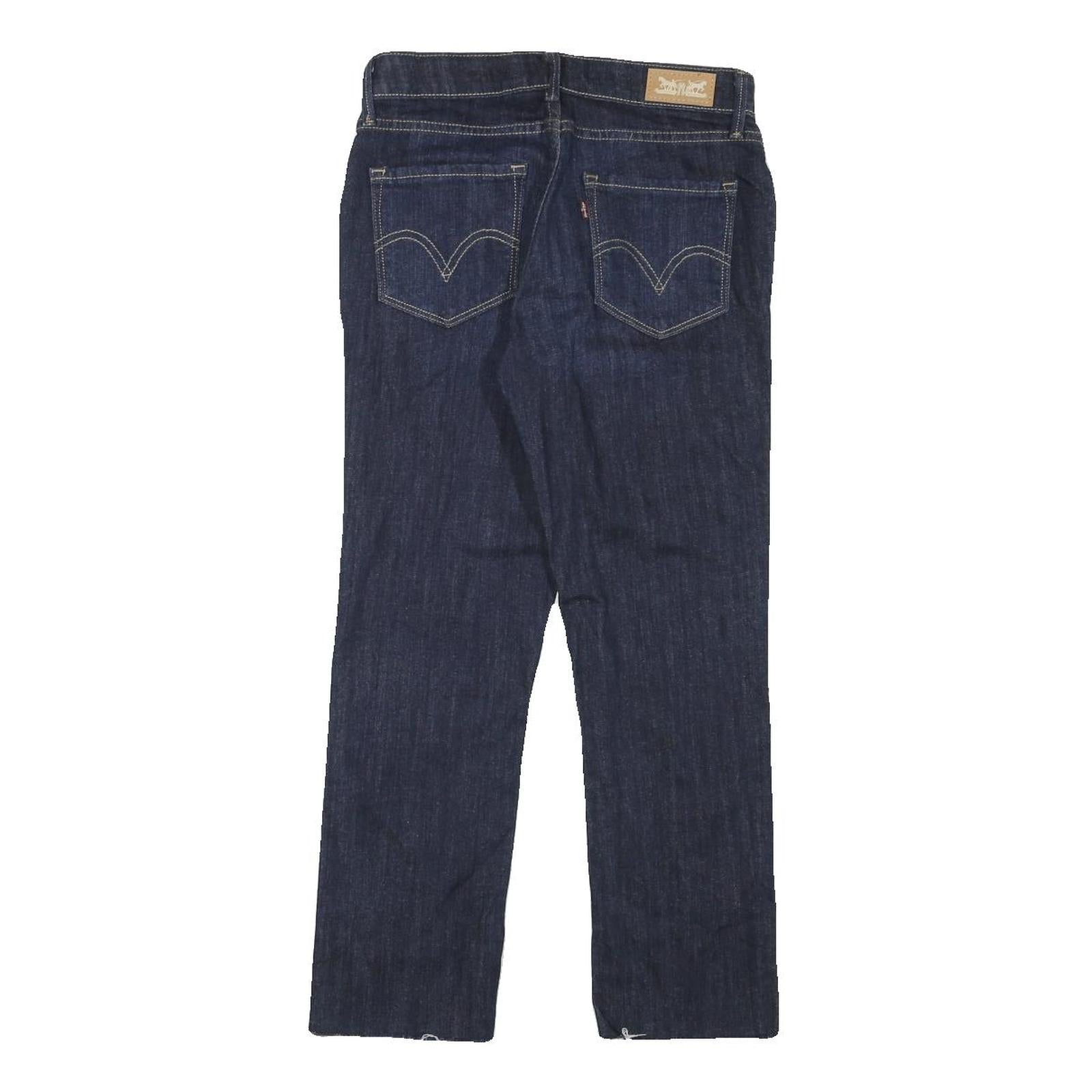 LEVI'S Womens Regular Fit Jeans Blue Denim W26 L24 Classic Cotton Blend Zip