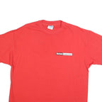 HANES Mens Red Borland Connections Graphic T-Shirt XL Short Sleeve Crew Neck
