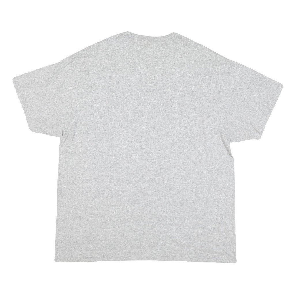 PORT & COMPANY Mens Grey Vikings Football Graphic T-Shirt XL Crew Neck Short