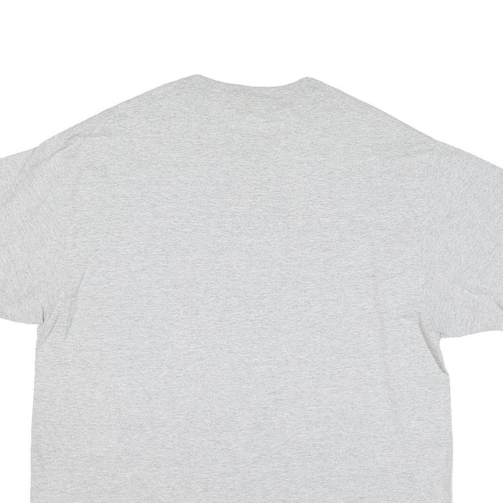 PORT & COMPANY Mens Grey Vikings Football Graphic T-Shirt XL Crew Neck Short