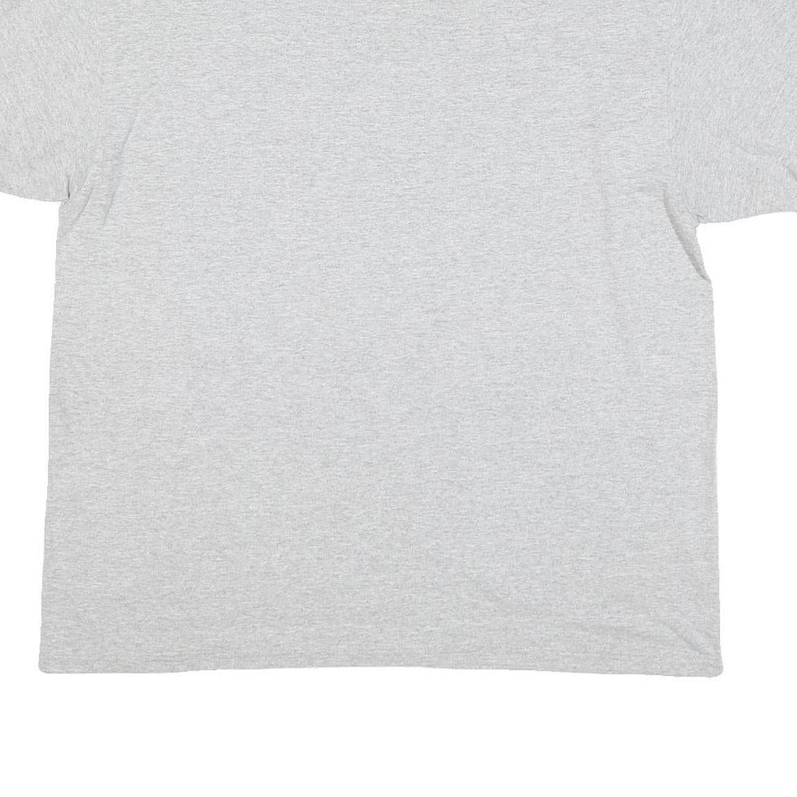 PORT & COMPANY Mens Grey Vikings Football Graphic T-Shirt XL Crew Neck Short