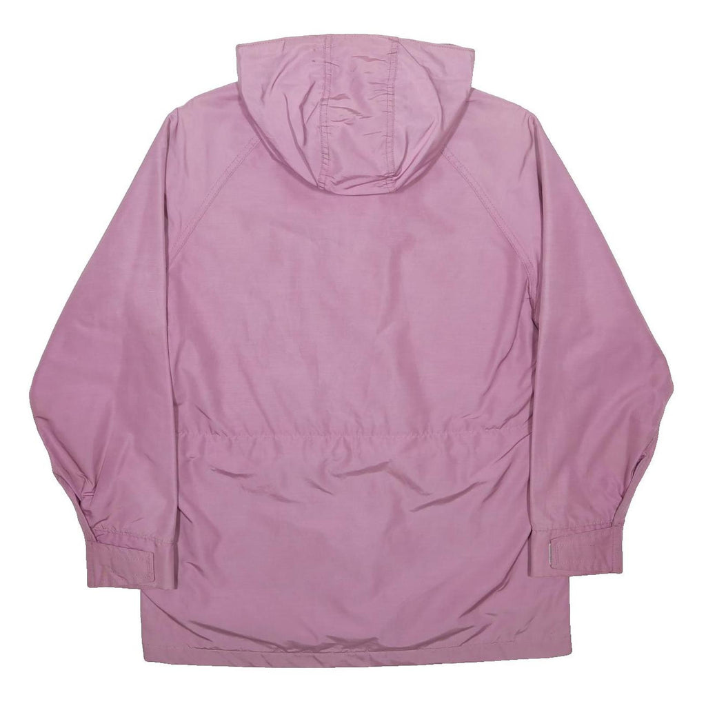 WOOLRICH Womens Pink Cotton Blend Outdoor Jacket M Hooded Zip Plain Casual