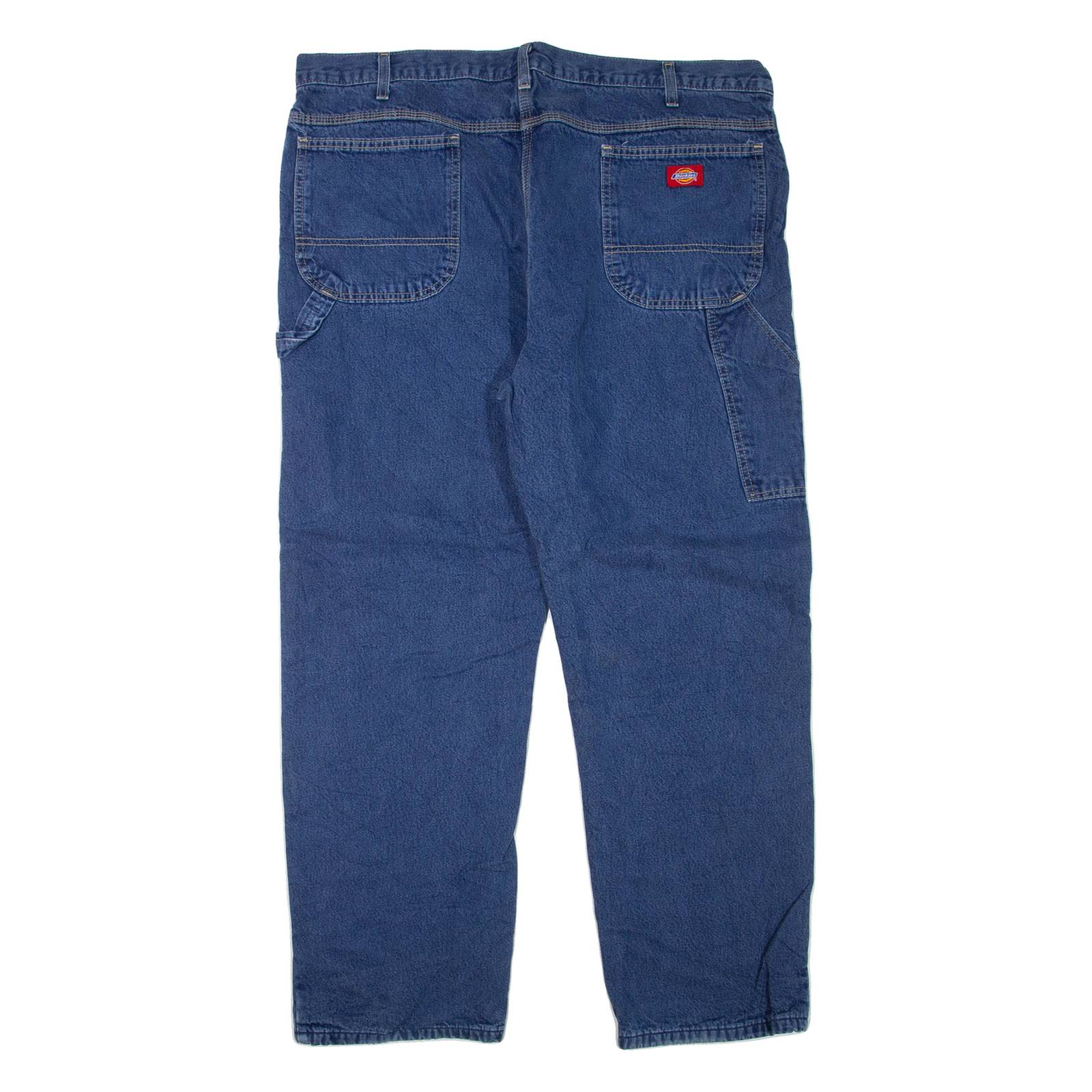DICKIES Mens Jeans Blue Regular Straight W40 L30