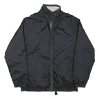 Womens Black Plain Button Jacket L Polyester Blend Regular Fit Casual Outerwear