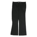 DICKIES Womens Regular Fit Black Cotton Blend Trousers W34 L34 Straight Zip
