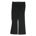 DICKIES Womens Regular Fit Black Cotton Blend Trousers W34 L34 Straight Zip