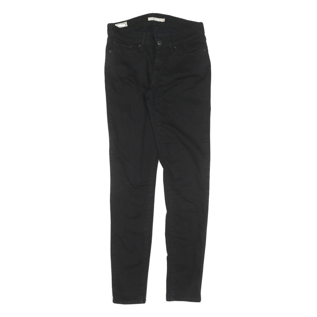 LEVI'S Womens Black Slim Skinny Denim Rinse W27 L32 Stretch Cotton Jeans