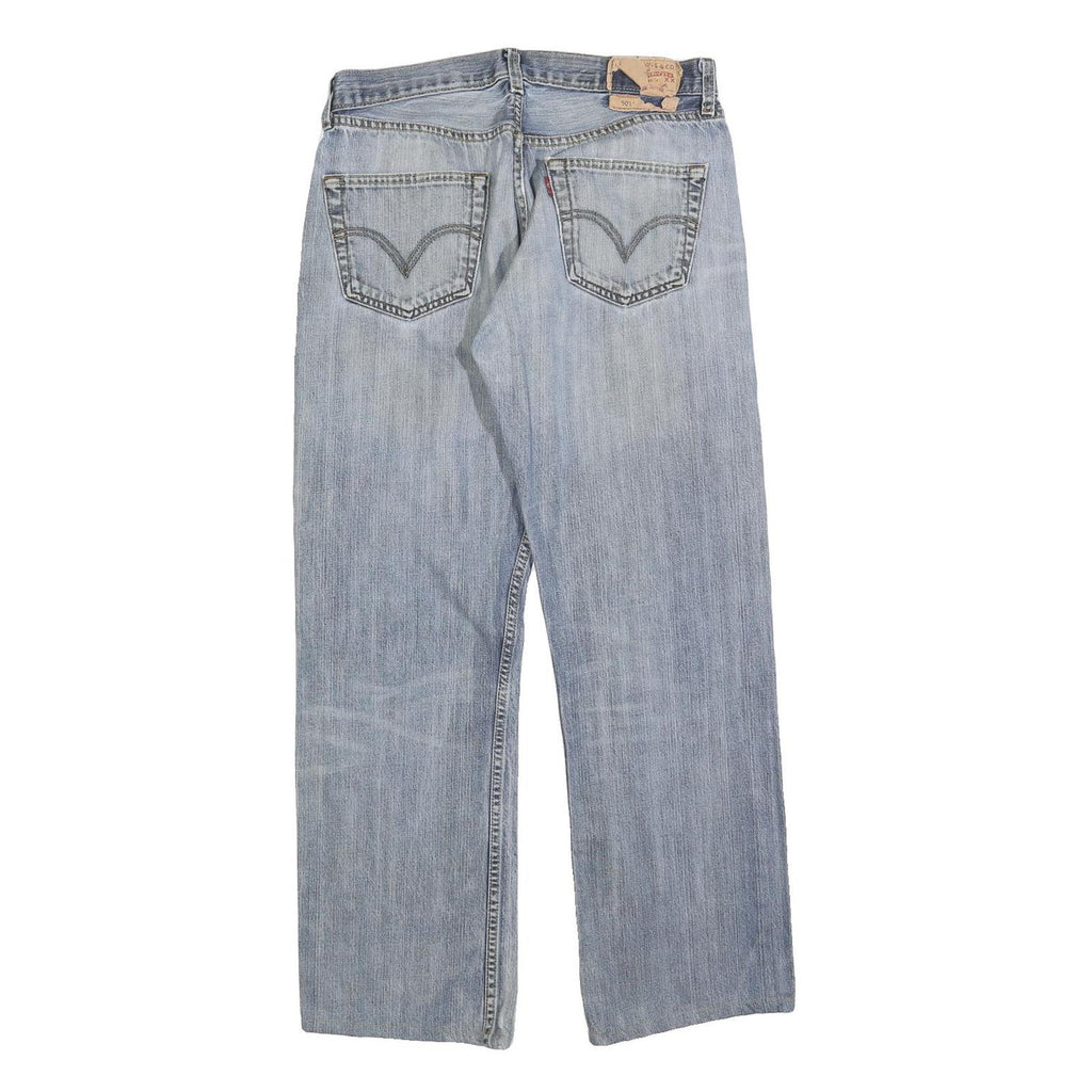 LEVI'S 501 Mens Jeans Blue Regular Straight Denim Medium W30 L30 Button Closure