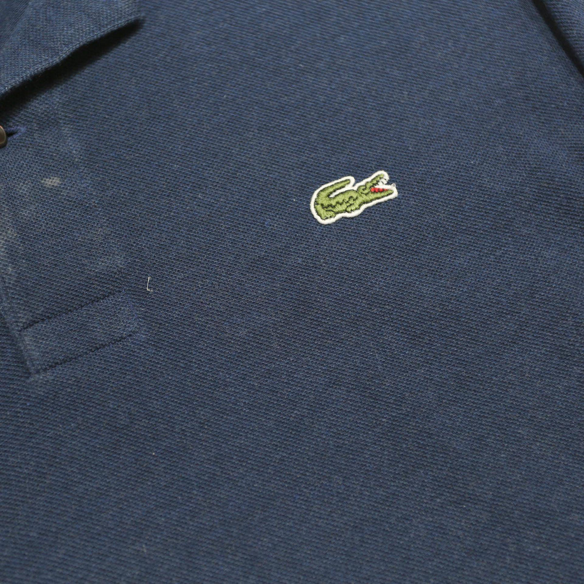LACOSTE Mens Blue Long Sleeve Plain XL Classic Cotton Polo Shirt