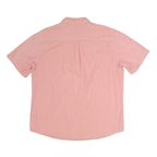 CHAPS Mens Pink Cotton Short Sleeve Shirt XL Button Down Pocket Casual