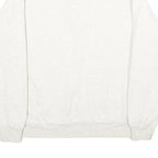CHAMPION Mens Cream Chico State Half Zip M Cotton Blend Pullover Sweatshirt