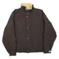 WOOLRICH Mens Brown Polyester Blend Zip Jacket XL Casual Outdoor Classic