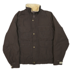 WOOLRICH Mens Brown Polyester Blend Zip Jacket XL Casual Outdoor Classic