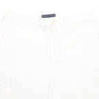 TOMMY HILFIGER Mens White Casual Shorts M W32 Cotton Blend Classic Fit