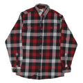 RED HEAD Mens Red & Black Check Cotton Blend Shirt L Long Sleeve Casual