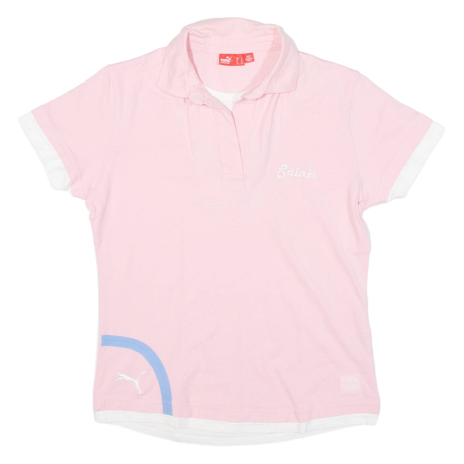 PUMA Saints Womens Polo Shirt Pink UK 14