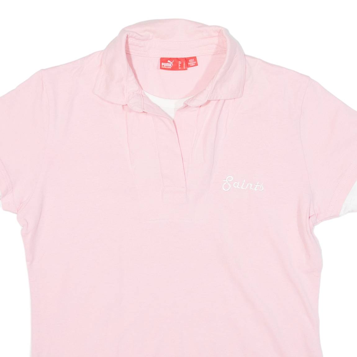 PUMA Saints Womens Polo Shirt Pink UK 14
