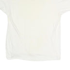 Mens White Plain XL Short Sleeve V-Neck Cotton Blend T-Shirt Casual Basic