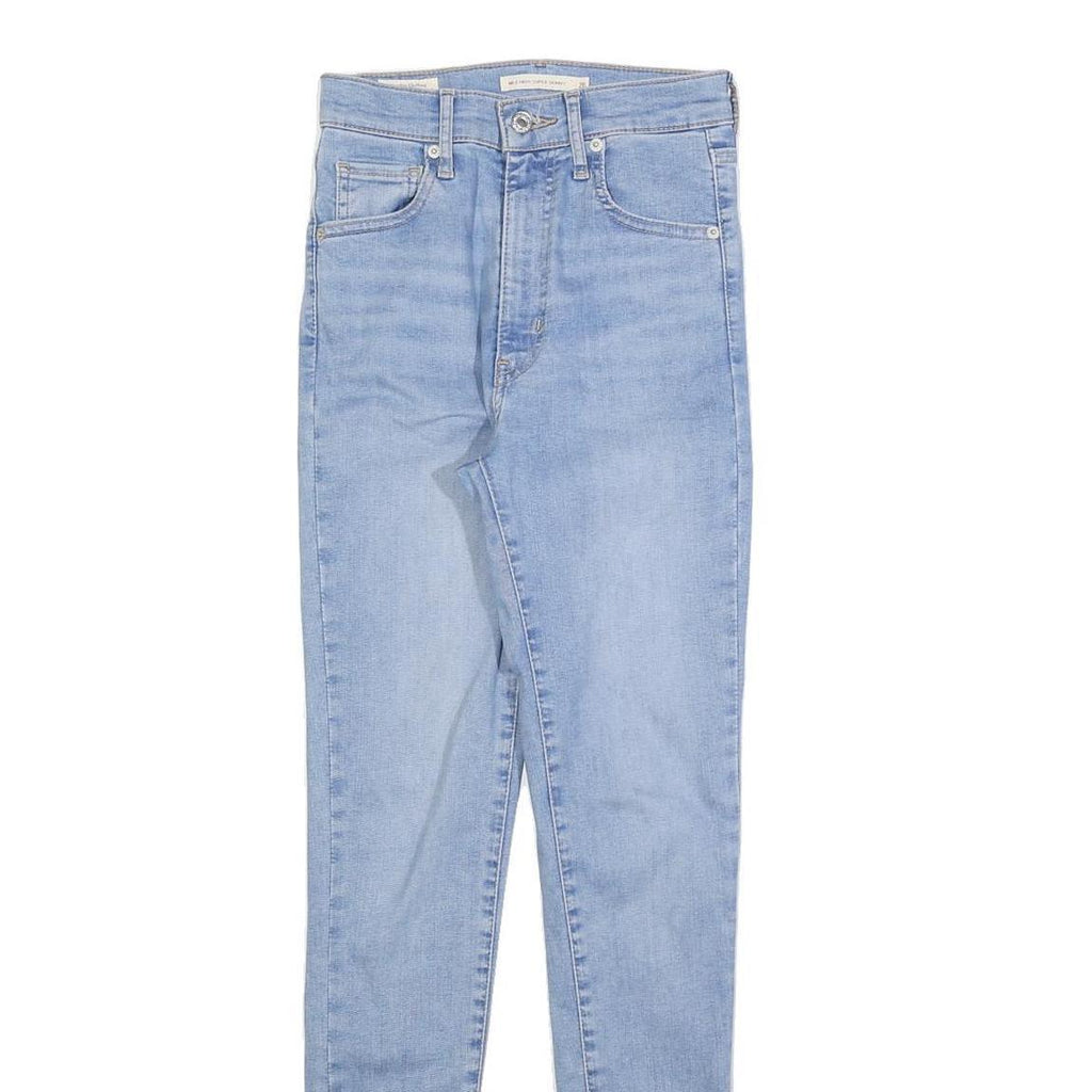 LEVI'S Womens Jeans Blue Slim Skinny Denim Light W26 L30 Classic Zip Closing