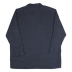 DICKIES Mens Navy Blue Work Shirt 2XL Polyester Blend Long Sleeve Button