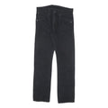 LEVI'S Mens Cotton Blend Black Slim Straight Trousers W32 L30 Classic Zip Pocket