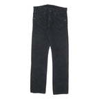 LEVI'S Mens Cotton Blend Black Slim Straight Trousers W32 L30 Classic Zip Pocket