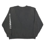 CARHARTT Mens Black 2XL Crew Neck Sweatshirt Cotton Blend Pullover Logo Sleeve