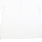 TOMMY HILFIGER Womens White Short Sleeve Plain Polo Shirt L Classic Fit