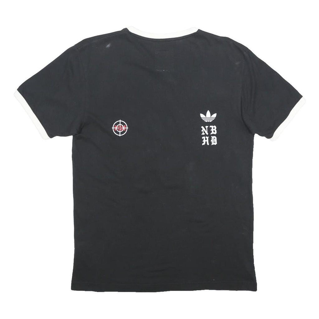 ADIDAS NEIGHBORHOOD "Tokyo" Logo SSL Mens Black Graphic T-Shirt S Short Sleeve