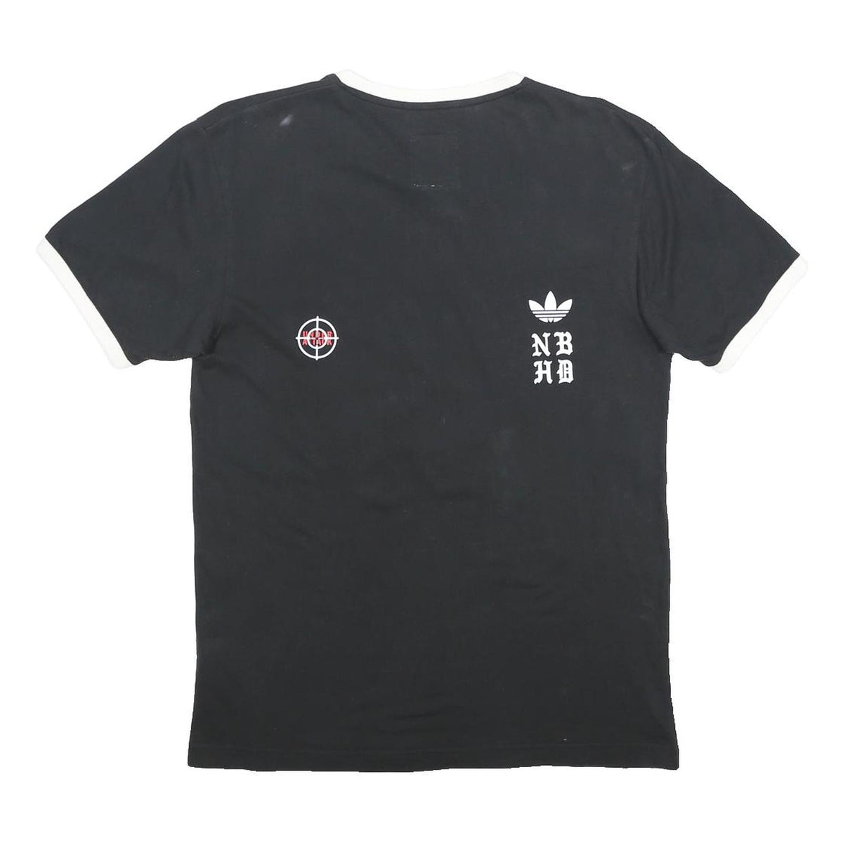 ADIDAS NEIGHBORHOOD "Tokyo" Logo SSL Mens Black Graphic T-Shirt S Short Sleeve