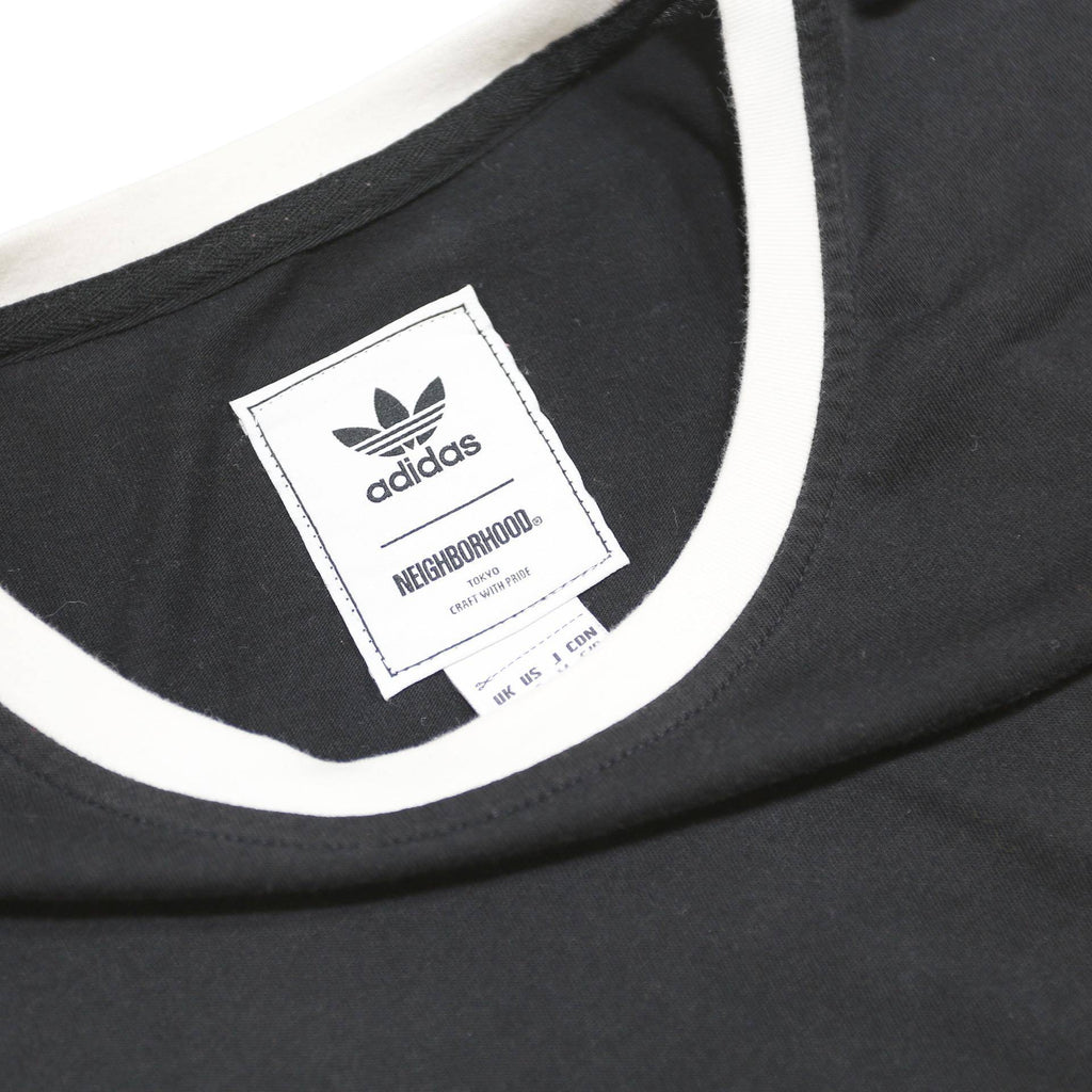 ADIDAS NEIGHBORHOOD "Tokyo" Logo SSL Mens Black Graphic T-Shirt S Short Sleeve