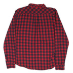 LEVI'S Mens Red & Black Check Shirt XL Cotton Blend Casual Long Sleeve Button