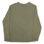 LEVI'S Mens Green Graphic Long Sleeve Crew Neck T-Shirt S Cotton Blend Casual