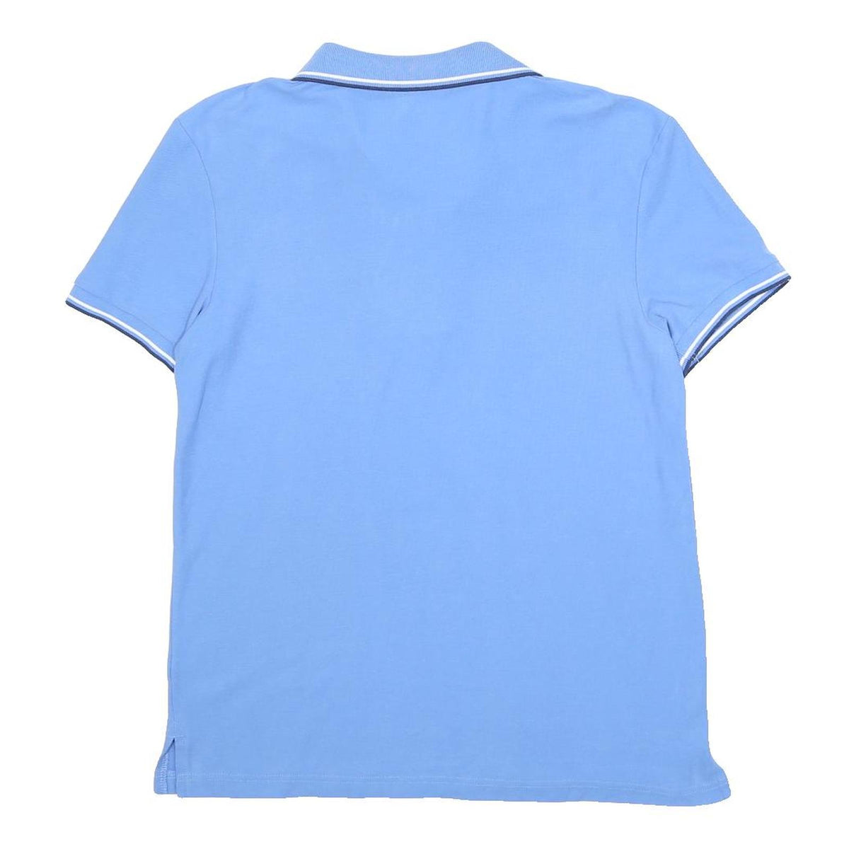 UMBRO Mens Blue Short Sleeve Polo Shirt M Classic Logo Cotton Casual Sport