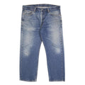 LEVI'S 505 Mens Jeans Blue Regular Straight Denim Medium W38 L29 Classic Fit Zip