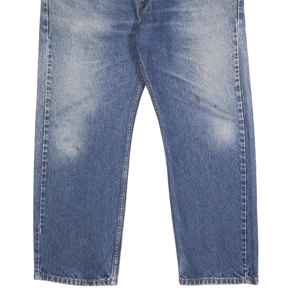 LEVI'S 505 Mens Jeans Blue Regular Straight Denim Medium W38 L29 Classic Fit Zip