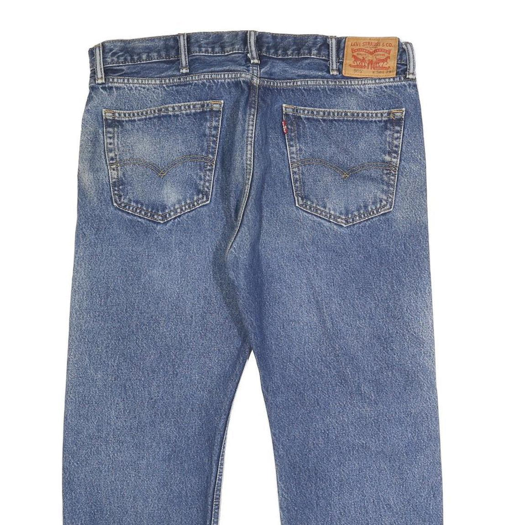 LEVI'S 505 Mens Jeans Blue Regular Straight Denim Medium W38 L29 Classic Fit Zip