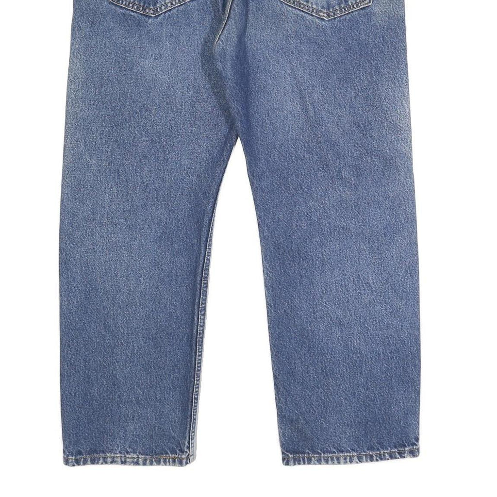 LEVI'S 505 Mens Jeans Blue Regular Straight Denim Medium W38 L29 Classic Fit Zip