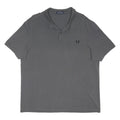 FRED PERRY Mens Grey Short Sleeve Plain Polo Shirt 2XL Classic Cotton Blend