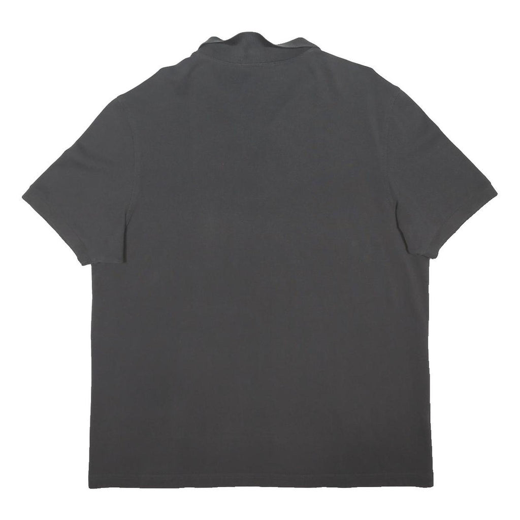 FRED PERRY Mens Grey Short Sleeve Plain Polo Shirt 2XL Classic Cotton Blend