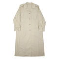 AQUASCUTUM Mens Beige Classic Jacket L Polyester Long Sleeve Button Coat