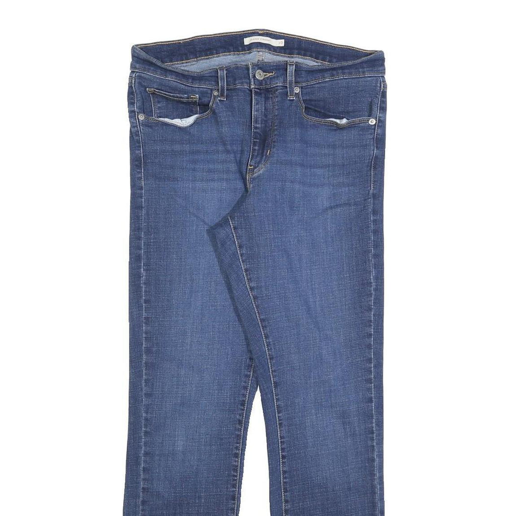 LEVI'S Womens Classic Blue Straight Denim Medium W30 L30 Cotton Zip Jeans