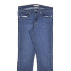 LEVI'S Womens Classic Blue Straight Denim Medium W30 L30 Cotton Zip Jeans