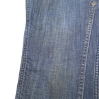 CARHARTT Womens Slim Fit Blue Denim Slim Straight Jeans W32 L31 Workwear Zip