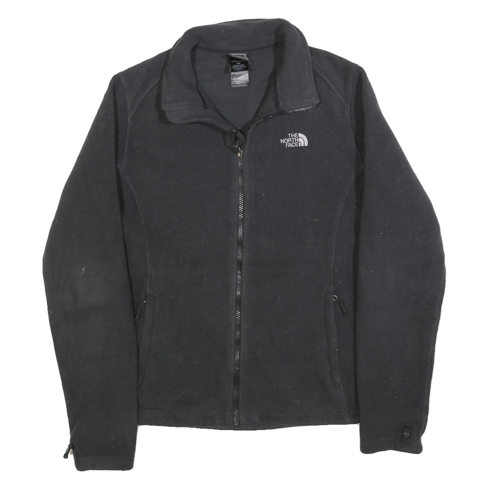 THE NORTH FACE Womens Black Casual Jumper Polo Neck Basic Knit L Outdoor