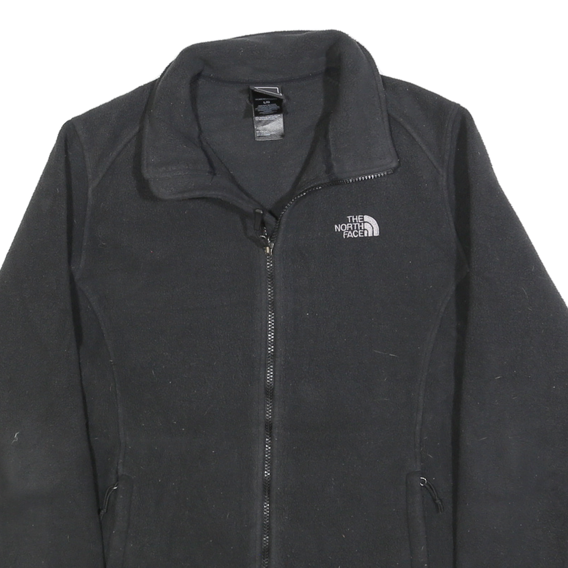THE NORTH FACE Womens Black Casual Jumper Polo Neck Basic Knit L Outdoor