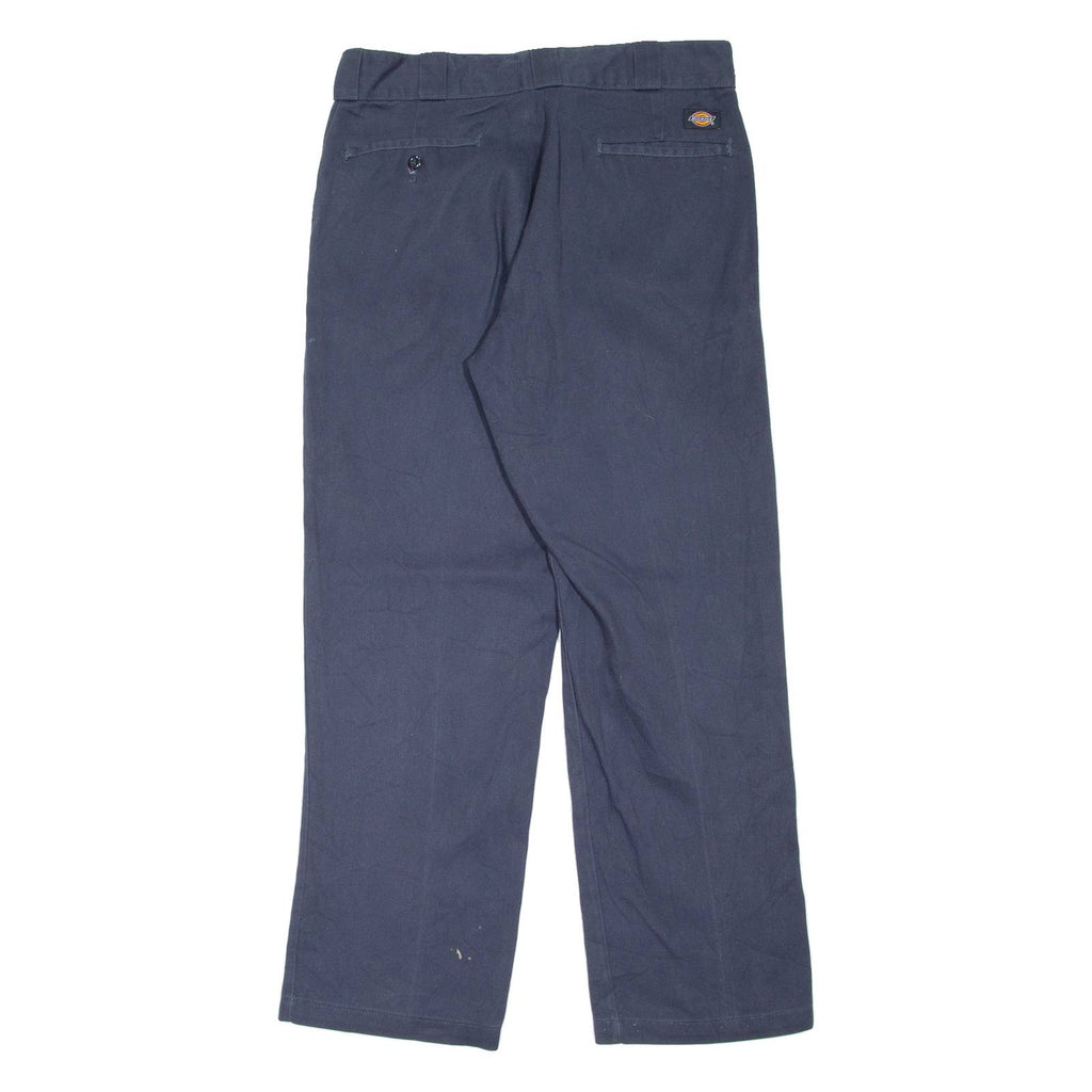 DICKIES 874 Workwear Mens Trousers Blue Regular Straight W34 L30