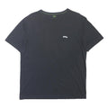BOSS Mens Black L Cotton Blend T-Shirt Short Sleeve Crew Neck Logo